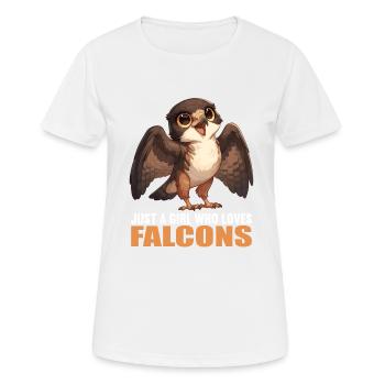 Falcon Falcon - Women's Breathable T-Shirt - white - Front - AI Model Female 172 dark (172cm)
