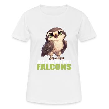 Falcon Falcon - Women's Breathable T-Shirt - white - Front - AI Model Female 172 dark (172cm)