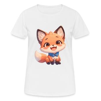 Renards Renard - T-shirt respirant Femme - blanc - Devant - AI Model Female 172 dark (172cm)