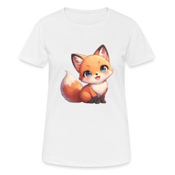 Renards Renard - T-shirt respirant Femme - blanc - Devant - AI Model Female 172 dark (172cm)