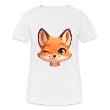 Renards Renard - T-shirt respirant Femme - blanc - Devant - AI Model Female 172 dark (172cm)