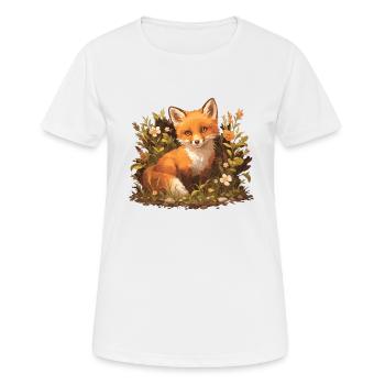 Renards Renard - T-shirt respirant Femme - blanc - Devant - AI Model Female 172 dark (172cm)