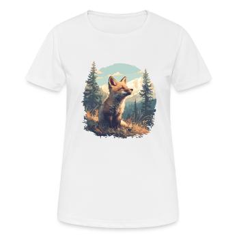 Renards Renard - T-shirt respirant Femme - blanc - Devant - AI Model Female 172 dark (172cm)