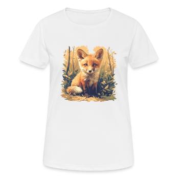 Foxes Fox - Women's Breathable T-Shirt - white - Front - AI Model Female 172 dark (172cm)