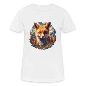 Foxes Fox - Women's Breathable T-Shirt - white - Front - AI Model Female 172 dark (172cm)