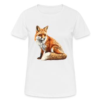 Foxes Fox - Women's Breathable T-Shirt - white - Front - AI Model Female 172 dark (172cm)