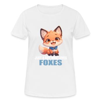 Renards Renard - T-shirt respirant Femme - blanc - Devant - AI Model Female 172 dark (172cm)