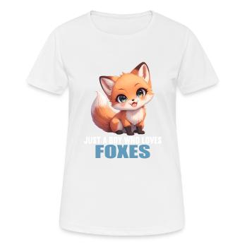 Renards Renard - T-shirt respirant Femme - blanc - Devant - AI Model Female 172 dark (172cm)