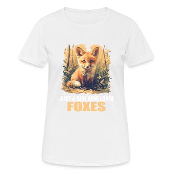 Renards Renard - T-shirt respirant Femme - blanc - Devant - AI Model Female 172 dark (172cm)