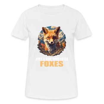 Renards Renard - T-shirt respirant Femme - blanc - Devant - AI Model Female 172 dark (172cm)