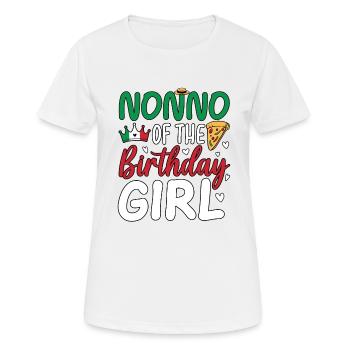 Nonno de la fille d’anniversaire - T-shirt respirant Femme - blanc - Devant - AI Model Female 172 dark (172cm)