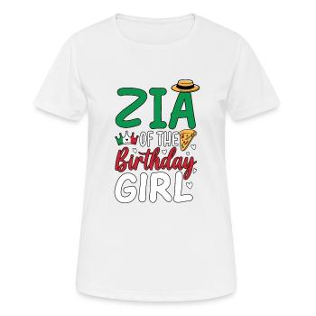 Zia Of The Birthday Girl - Women's Breathable T-Shirt - white - Front - AI Model Female 172 dark (172cm)