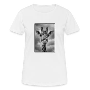 Girafes Girafe - T-shirt respirant Femme - blanc - Devant - AI Model Female 172 dark (172cm)