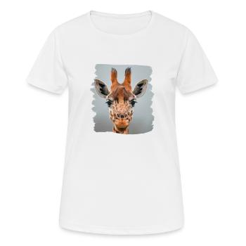 Girafes Girafe - T-shirt respirant Femme - blanc - Devant - AI Model Female 172 dark (172cm)