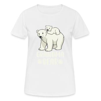 Grandma Bear - Women's Breathable T-Shirt - white - Front - AI Model Female 172 dark (172cm)