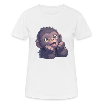 Gorillas Gorilla - Women's Breathable T-Shirt - white - Front - AI Model Female 172 dark (172cm)