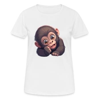 Gorillas Gorilla - Women's Breathable T-Shirt - white - Front - AI Model Female 172 dark (172cm)