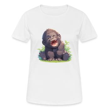 Gorillas Gorilla - Women's Breathable T-Shirt - white - Front - AI Model Female 172 dark (172cm)