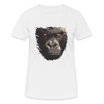 Gorillas Gorilla - Women's Breathable T-Shirt - white - Front - AI Model Female 172 dark (172cm)