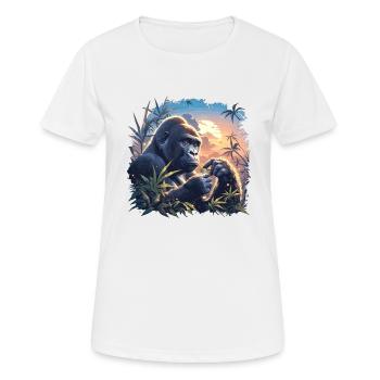 Gorillas Gorilla - Women's Breathable T-Shirt - white - Front - AI Model Female 172 dark (172cm)