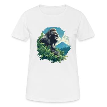 Gorillas Gorilla - Women's Breathable T-Shirt - white - Front - AI Model Female 172 dark (172cm)