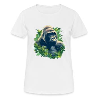 Gorillas Gorilla - Women's Breathable T-Shirt - white - Front - AI Model Female 172 dark (172cm)