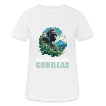 Gorillas Gorilla - Women's Breathable T-Shirt - white - Front - AI Model Female 172 dark (172cm)