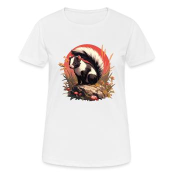 Stinktiere Stinktier - Frauen T-Shirt atmungsaktiv - Weiß - Vorne - AI Model Female 172 dark (172cm)