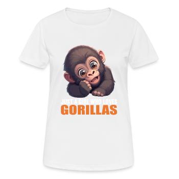 Gorillas Gorilla - Women's Breathable T-Shirt - white - Front - AI Model Female 172 dark (172cm)