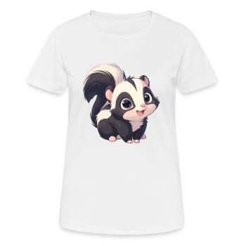 Stinktiere Stinktier - Frauen T-Shirt atmungsaktiv - Weiß - Vorne - AI Model Female 172 dark (172cm)