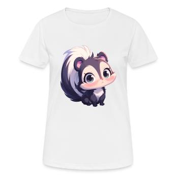 Stinktiere Stinktier - Frauen T-Shirt atmungsaktiv - Weiß - Vorne - AI Model Female 172 dark (172cm)