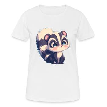 Stinktiere Stinktier - Frauen T-Shirt atmungsaktiv - Weiß - Vorne - AI Model Female 172 dark (172cm)
