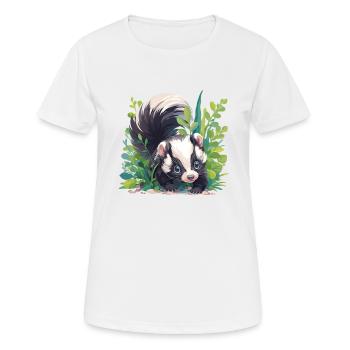 Stinktiere Stinktier - Frauen T-Shirt atmungsaktiv - Weiß - Vorne - AI Model Female 172 dark (172cm)
