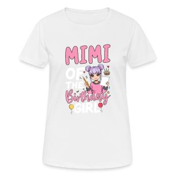 Mimi de la fille d’anniversaire - T-shirt respirant Femme - blanc - Devant - AI Model Female 172 dark (172cm)
