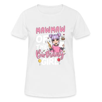 Mawmaw De La Fille D’anniversaire - T-shirt respirant Femme - blanc - Devant - AI Model Female 172 dark (172cm)