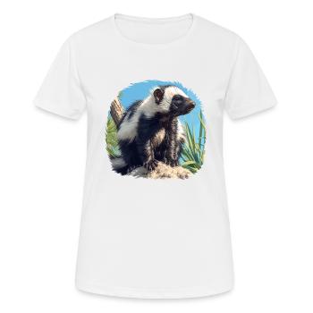 Stinktiere Stinktier - Frauen T-Shirt atmungsaktiv - Weiß - Vorne - AI Model Female 172 dark (172cm)