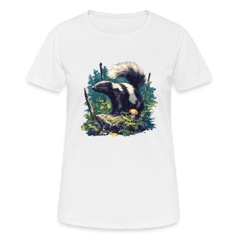 Stinktiere Stinktier - Frauen T-Shirt atmungsaktiv - Weiß - Vorne - AI Model Female 172 dark (172cm)