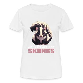 Stinktiere Stinktier - Frauen T-Shirt atmungsaktiv - Weiß - Vorne - AI Model Female 172 dark (172cm)