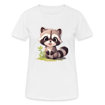 Raccoons Raccoon - Women's Breathable T-Shirt - white - Front - AI Model Female 172 dark (172cm)