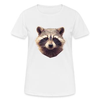 Raccoons Raccoon - Women's Breathable T-Shirt - white - Front - AI Model Female 172 dark (172cm)