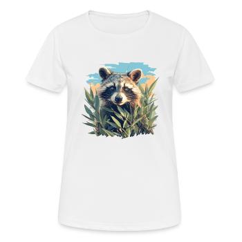 Raccoons Raccoon - Women's Breathable T-Shirt - white - Front - AI Model Female 172 dark (172cm)