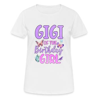 Gigi Of The Birthday Girl - Women's Breathable T-Shirt - white - Front - AI Model Female 172 dark (172cm)