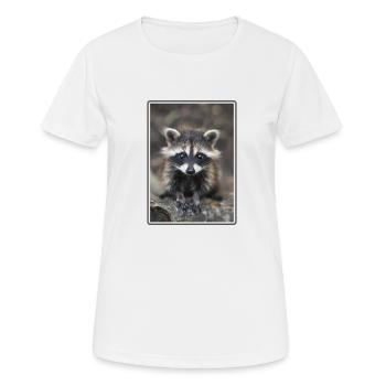 Raccoons Raccoon - Women's Breathable T-Shirt - white - Front - AI Model Female 172 dark (172cm)