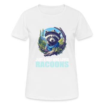 Raccoons Raccoon - Women's Breathable T-Shirt - white - Front - AI Model Female 172 dark (172cm)