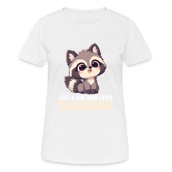 Raccoons Raccoon - Women's Breathable T-Shirt - white - Front - AI Model Female 172 dark (172cm)