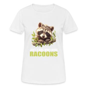 Raccoons Raccoon - Women's Breathable T-Shirt - white - Front - AI Model Female 172 dark (172cm)