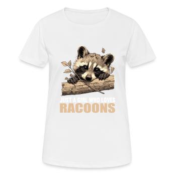 Raccoons Raccoon - Women's Breathable T-Shirt - white - Front - AI Model Female 172 dark (172cm)