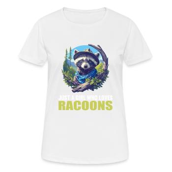 Raccoons Raccoon - Women's Breathable T-Shirt - white - Front - AI Model Female 172 dark (172cm)