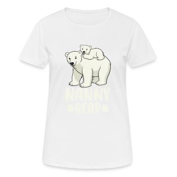 Nanny Bear - Frauen T-Shirt atmungsaktiv - Weiß - Vorne - AI Model Female 172 dark (172cm)
