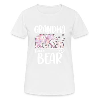 Grandma Bear - Frauen T-Shirt atmungsaktiv - Weiß - Vorne - AI Model Female 172 dark (172cm)